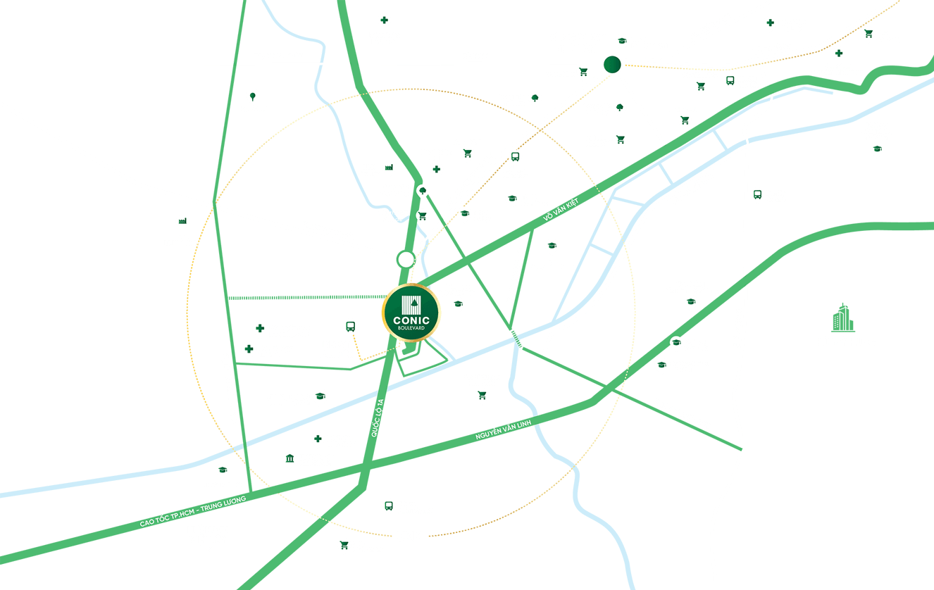 vị trí conic boulevard